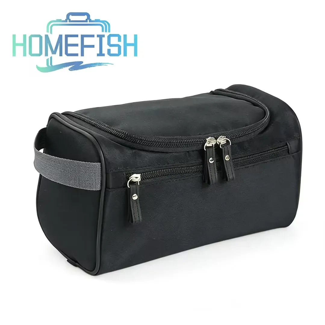 homefish trousse de toilette portable pour hommes, idéale pour les voyages d'affaires, grande capacité, sac cosmétique, sac organisateur, sac de bain