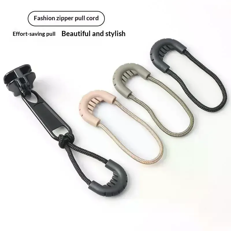 lot de 5 tirettes de fermeture éclair de remplacement pour sacs, valises, sacs à dos, tentes, cordons de fermeture éclair, clips, curseurs de fermeture éclair, accessoires vestimentaires