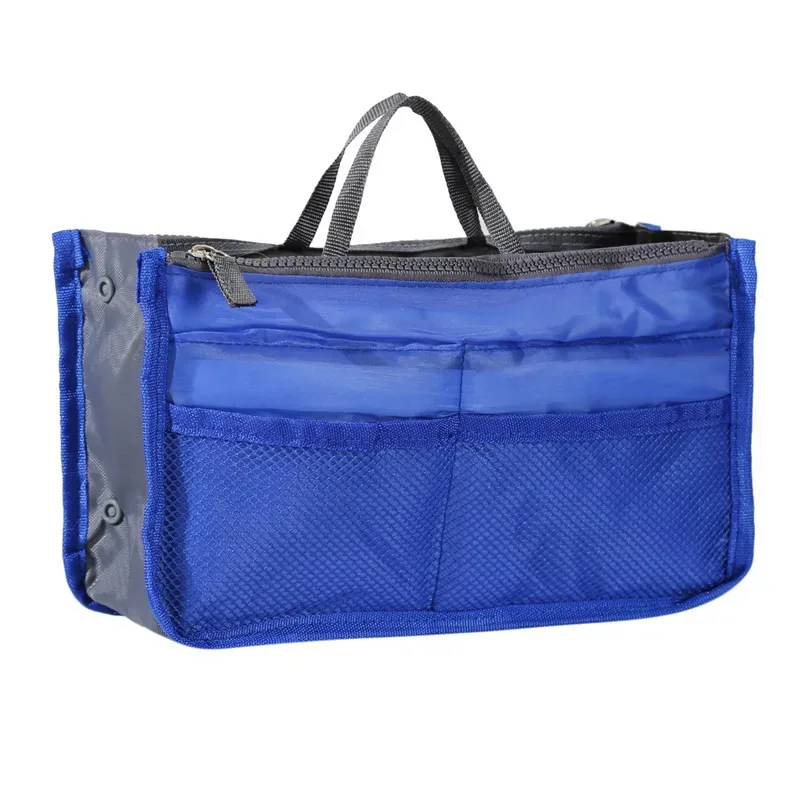organisateur insérer sac femmes nylon voyage insérer organisateur sac à main sac à main grande doublure dame maquillage cosmétique sac pas cher femme fourre-tout