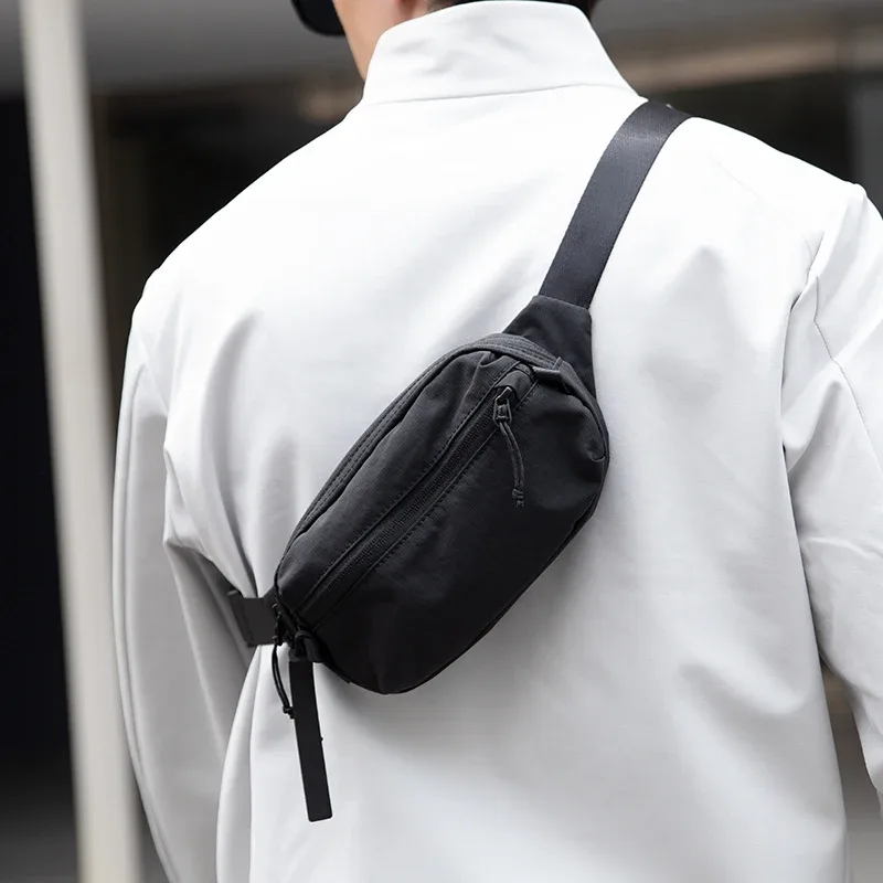 sac banane anti-rfid pour homme mark ryden, sac bandoulière antivol, sac banane léger pour les voyages, la randonnée, le travail