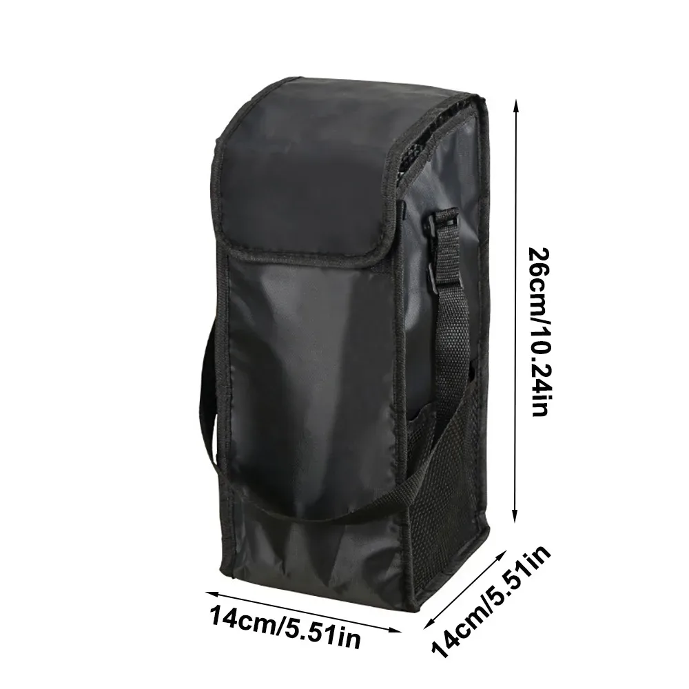 nouvelle sacoche isotherme grande capacité en film aluminium noir, sac à lunch épaissi pour garder les aliments au chaud