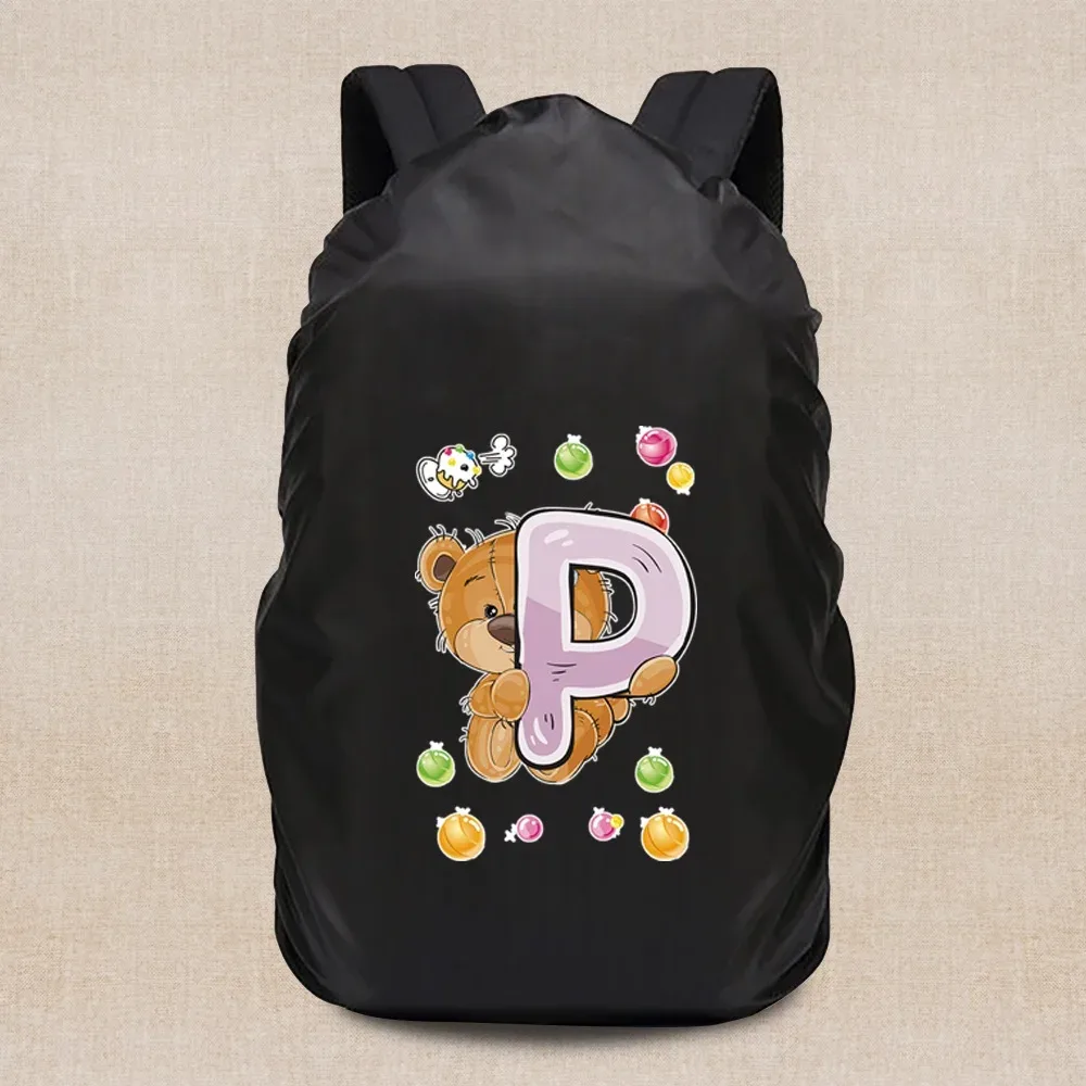 housse de pluie portable légère, housse de voyage série ours 20-70l, sac à dos de camping, étanche à la poussière, accessoires de voyage
