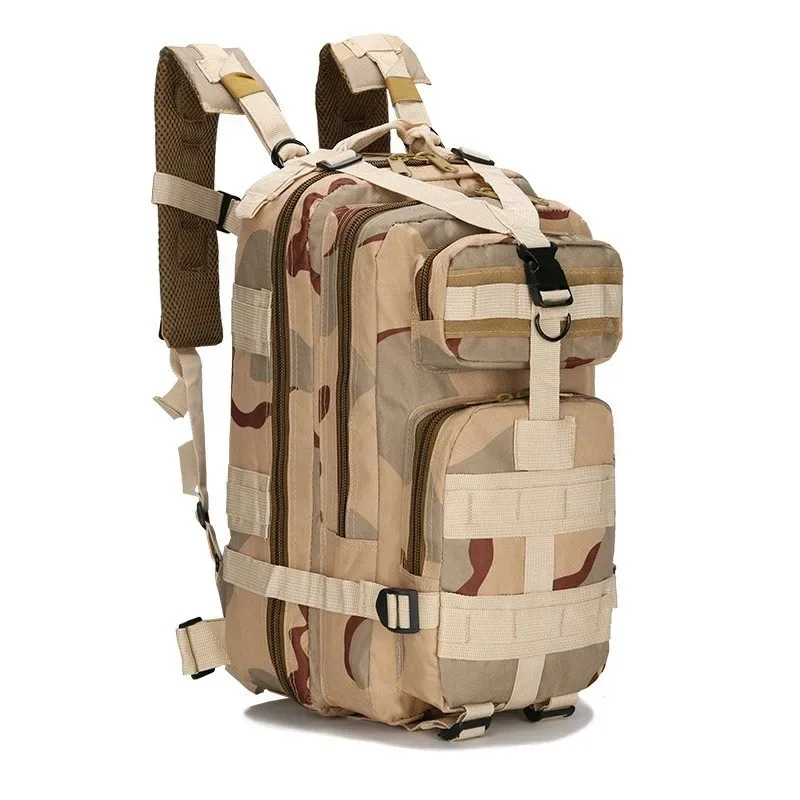 sac tactique militaire 30l, sac d'alpinisme pour sports de plein air oxford, sac à dos de camouflage étanche 3p pour camping voyage 11 couleurs