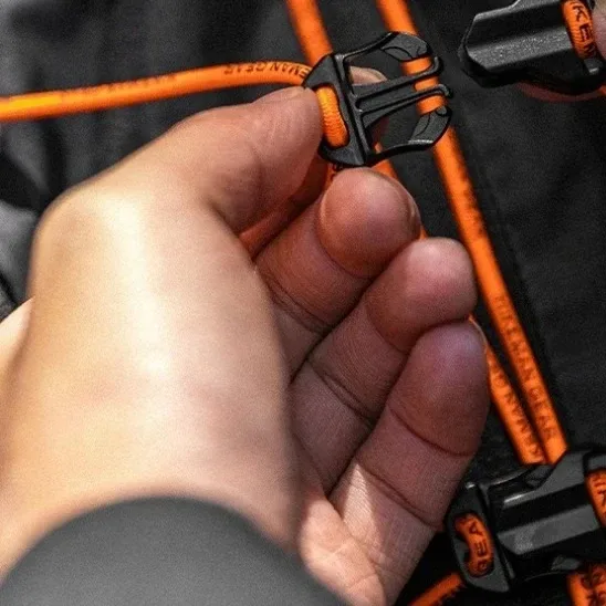 Sangle d'extension élastique réglable DIY avec boucle de sac à dos et attache externe pour sacs de randonnée, d'alpinisme et de camping en extérieur