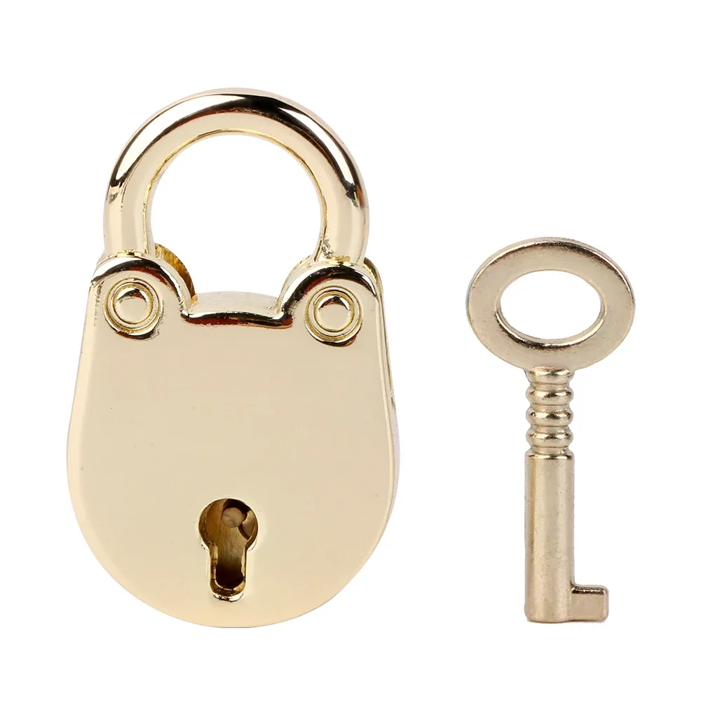 cadenas serrure tsa métal doré forme chat ovale clé suspension accessoires valise femme voyage
