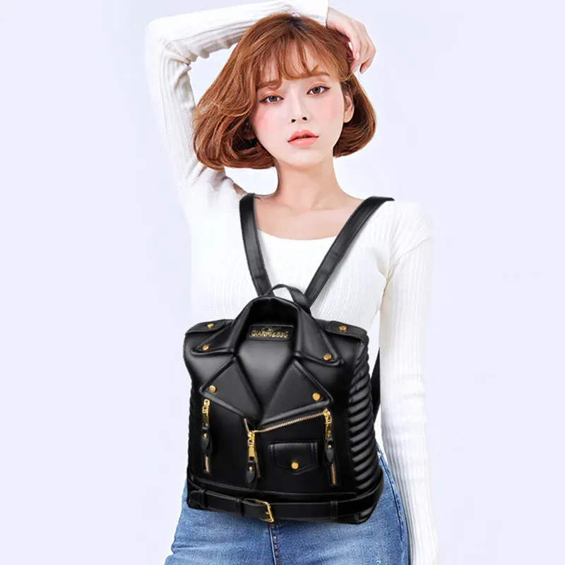 sac dos unité centrale cuir synthétique noir bleu beige poignée souple bandoulière arquée fermeture éclair style classique capacité 20 35 litres