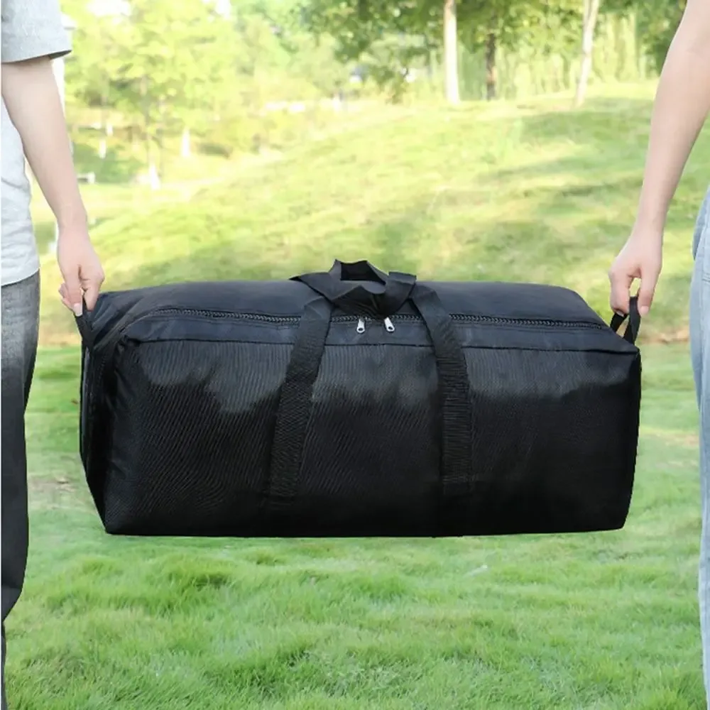 sac de voyage de très grande capacité 55l/100l/150l, sac de rangement étanche et pliable pour tente de camping, grande ouverture, double fermeture éclair