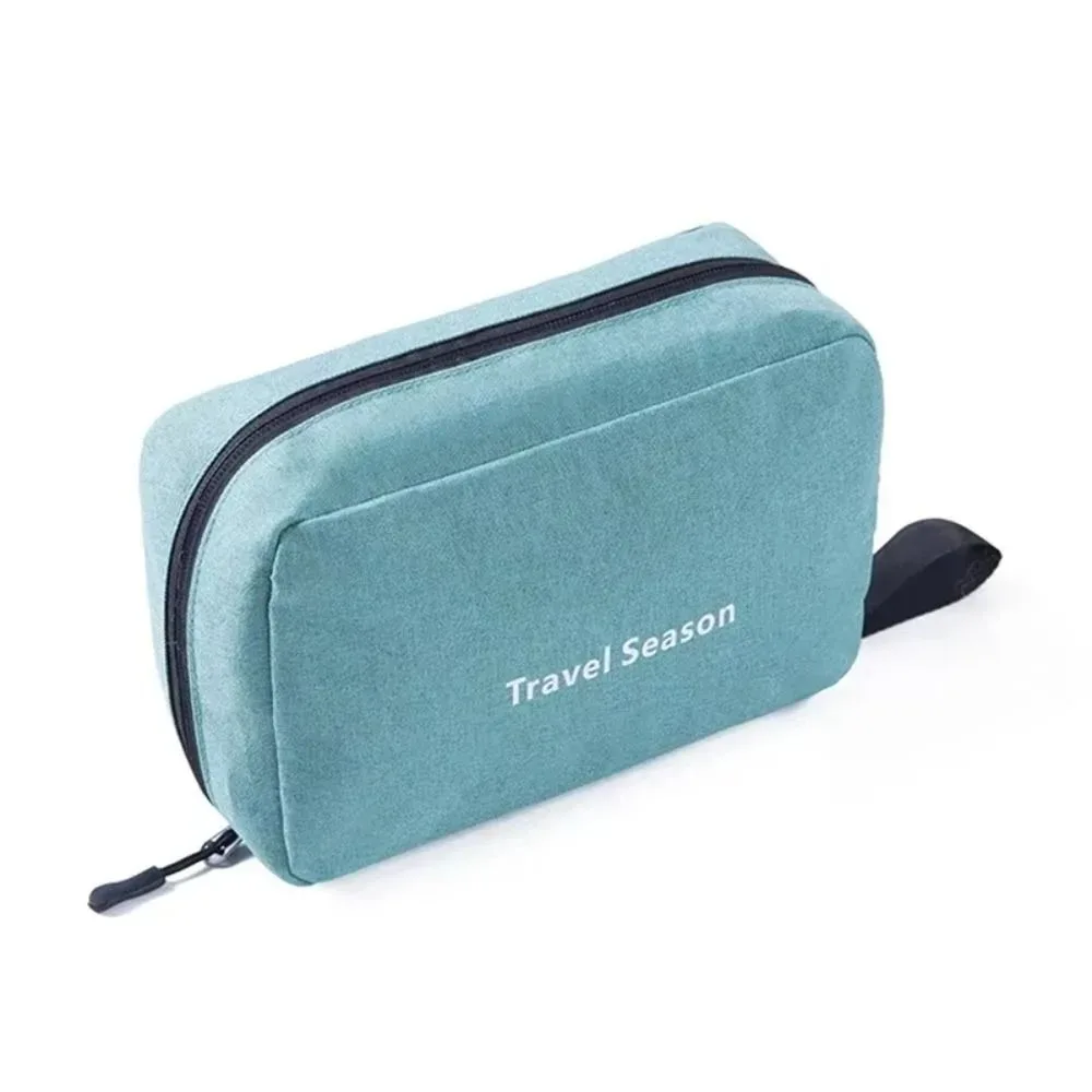 trousse de toilette suspendue pliable, grande capacité, crochet suspendu, étui de maquillage pour hommes, sac à cosmétiques de voyage portable multifonctionnel