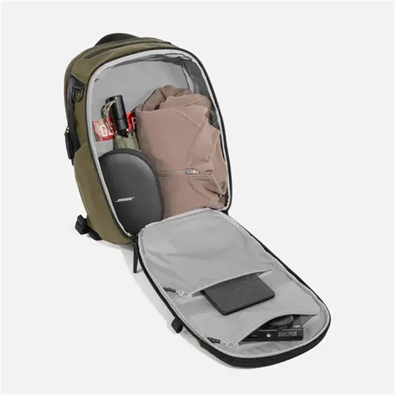 sac à dos city pack pro 2 en nylon vert olive 24l, imperméable, pour ordinateur portable, trajets quotidiens, voyages urbains, travail décontracté, edc
