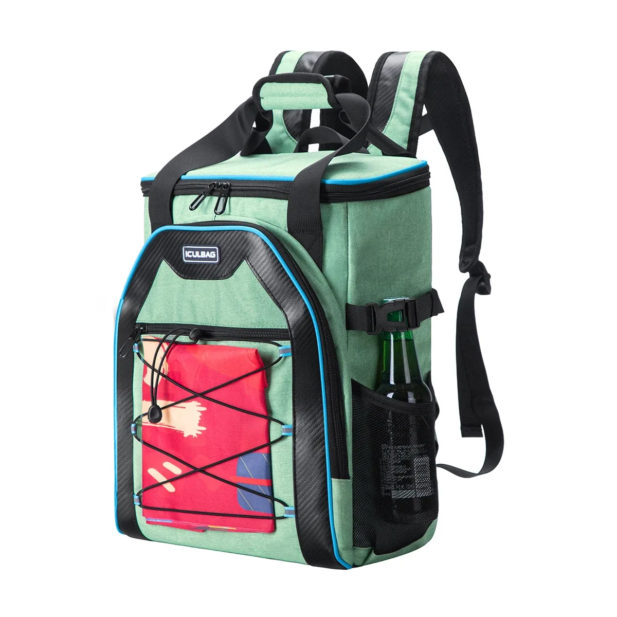 sac à dos isotherme iculbag pour hommes et femmes, capacité 20 canettes, étanche, idéal pour la plage, les voyages, le camping et la randonnée