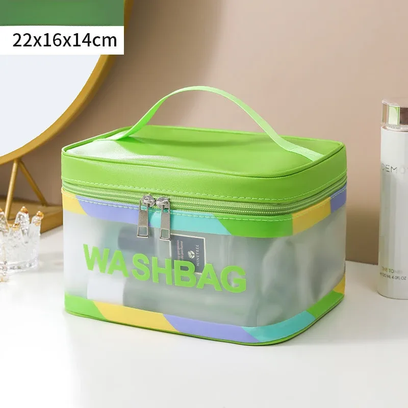trousse de maquillage mate, grande capacité, imperméable, sac de rangement pour cosmétiques, trousse de maquillage portable à main