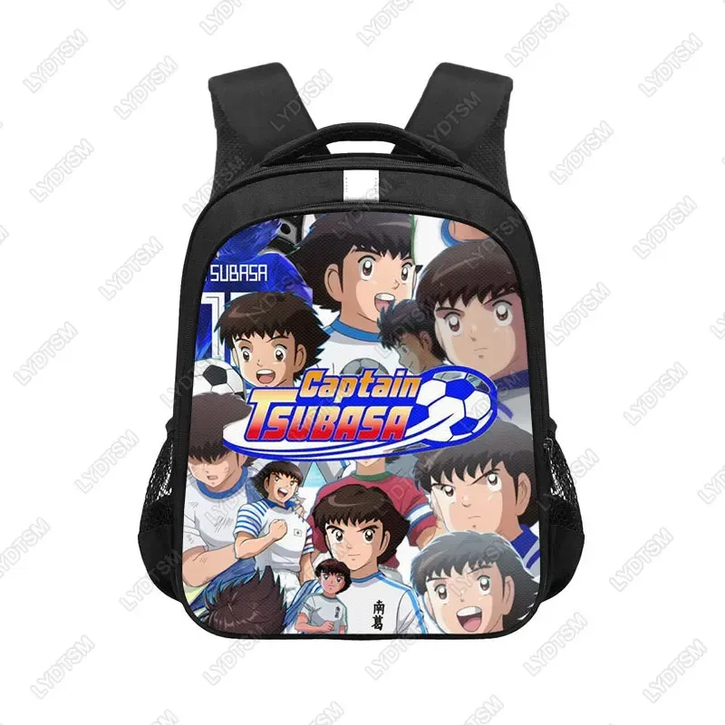 sac dos polyester noir bandoulique réfléchissante poches latérales ouvertes informatique décontracté dessin animé adolescents étudiants usage voyage
