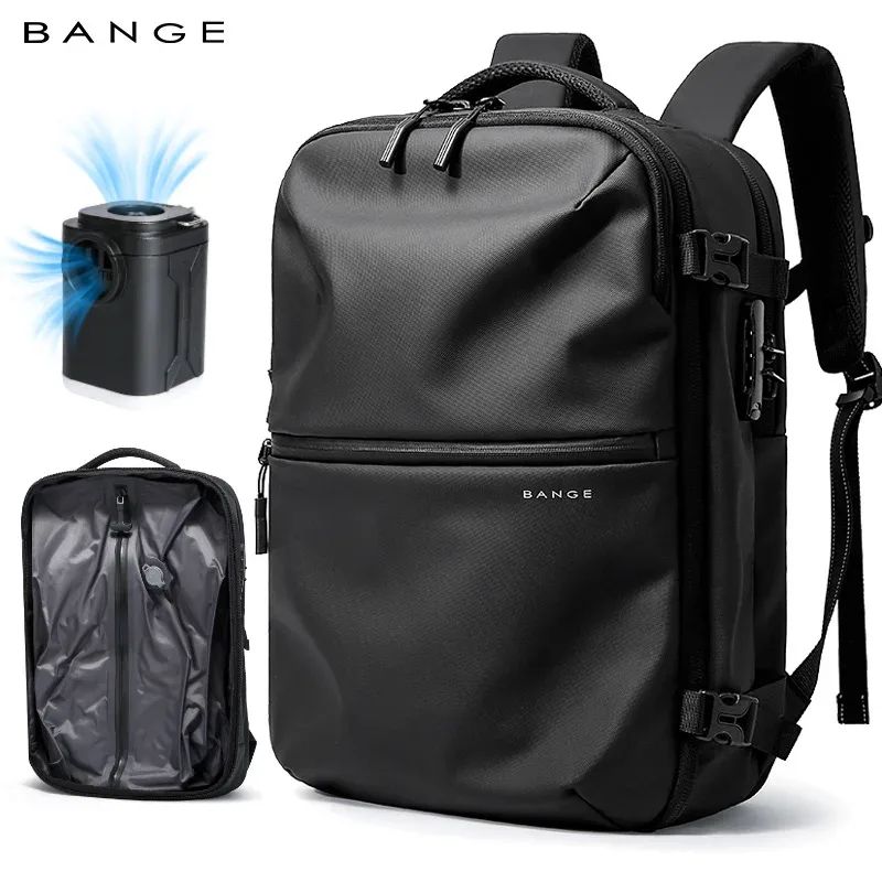 sac dos oxford polyester noir patchwork bandoulière arquée étanche antivol verrouillable compartiment chaussures voyager