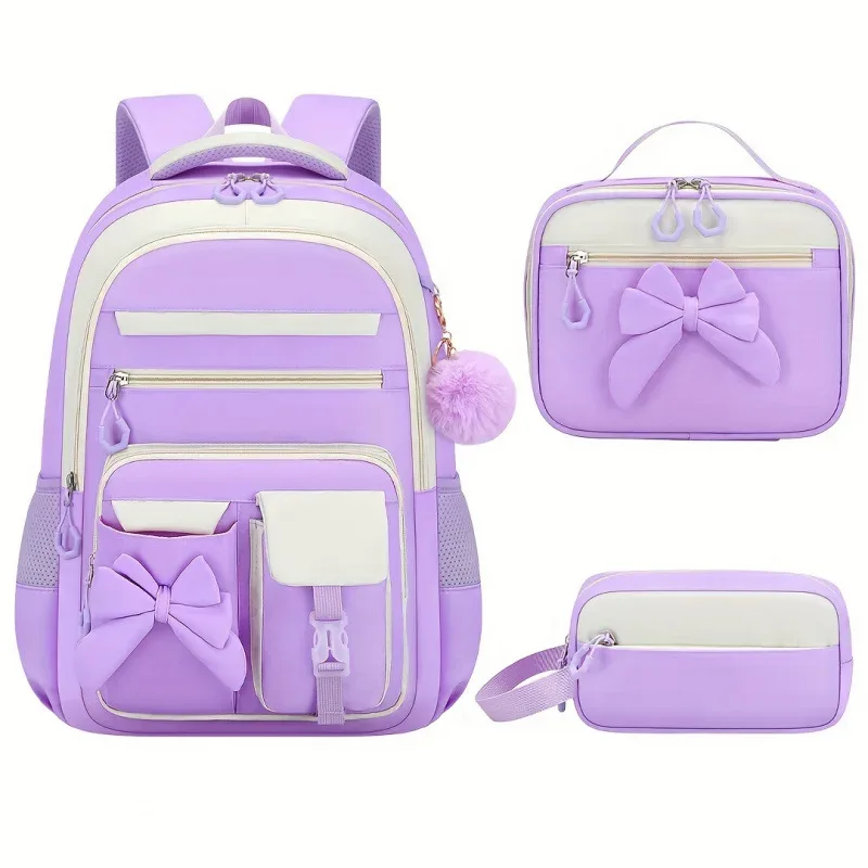 sac dos oxford université motif papillon violet blanc rose imperméable poche limon poche integree courbe dos voyage quotidien transport