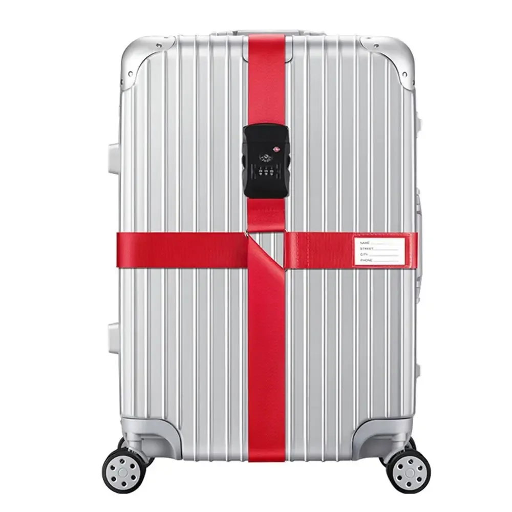 tsa mot de passe douane serrure bagages ceinture croisée réglable valise de voyage bande bagages valise corde sangles accessoires de voyage