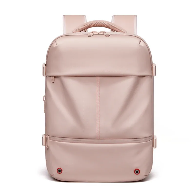 sac à dos de voyage décontracté 16 pouces, sac à dos pour ordinateur portable à compression sous vide, sac à dos scolaire avec port de charge usb, sac à dos de randonnée et d'affaires extensible