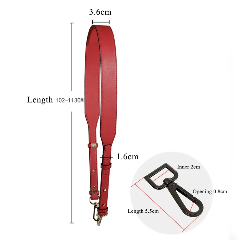 ceinture sac cuir réglable large noir marron rose bleu foncé rouge voyage femmes bandoulière remplacement accessoire