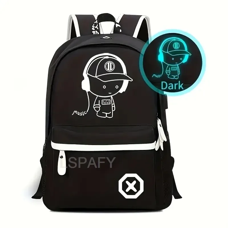 sacs à dos d'école pour enfants, sacs à dos lumineux pour garçons et filles, sac à livres étanche avec chargeur usb, cadeau