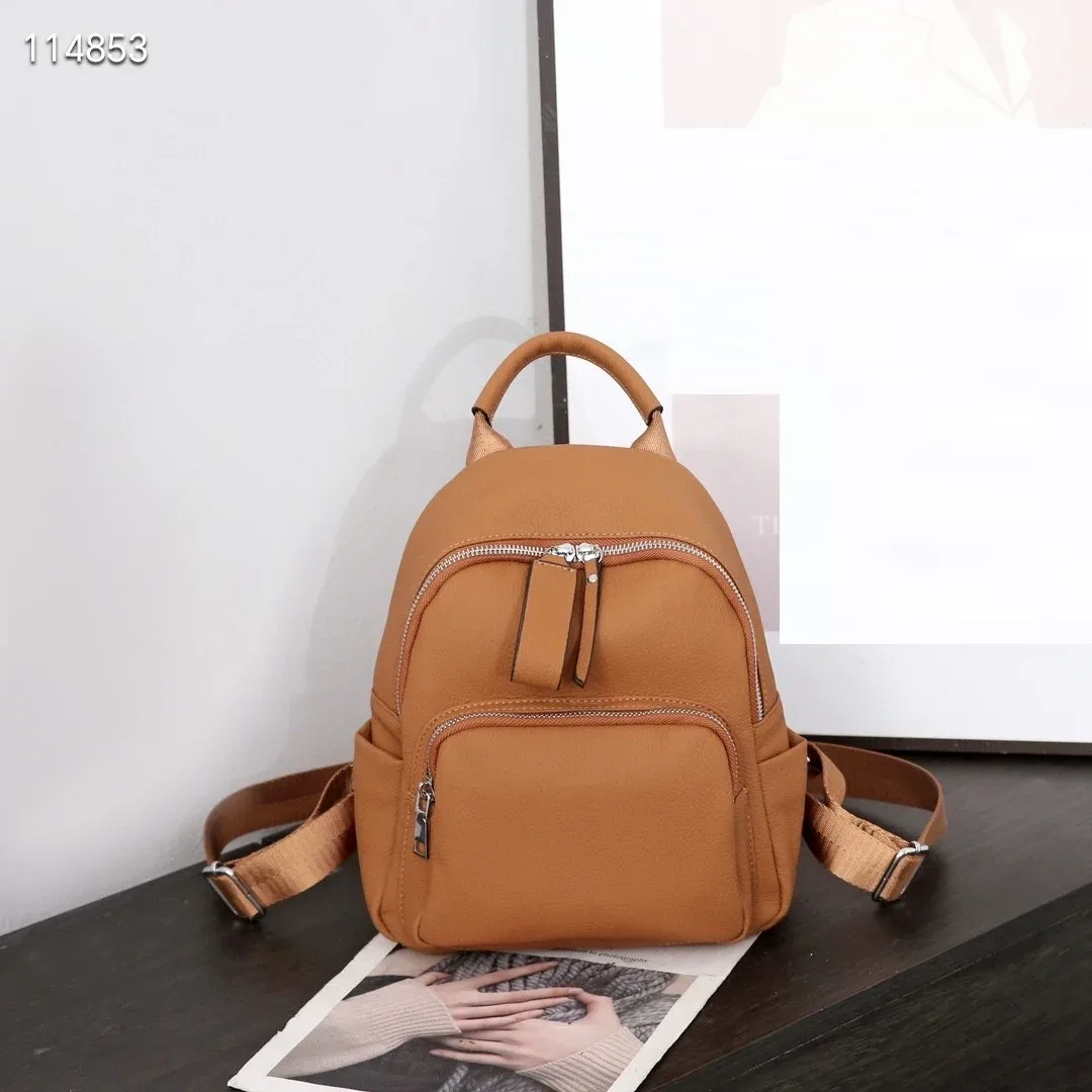 petit sac à dos en cuir de vachette véritable pour dames, sac de voyage antivol, sac à dos décontracté en cuir véritable