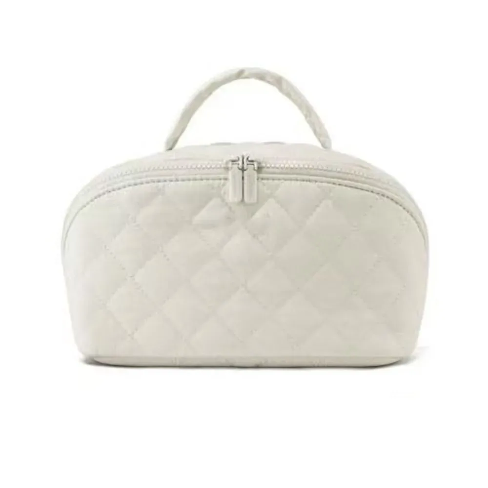 trousse de maquillage pour femme, durable, large ouverture, plate, résistante à l'eau, trousse à cosmétiques, sacs de maquillage pour produits de toilette et pinceaux