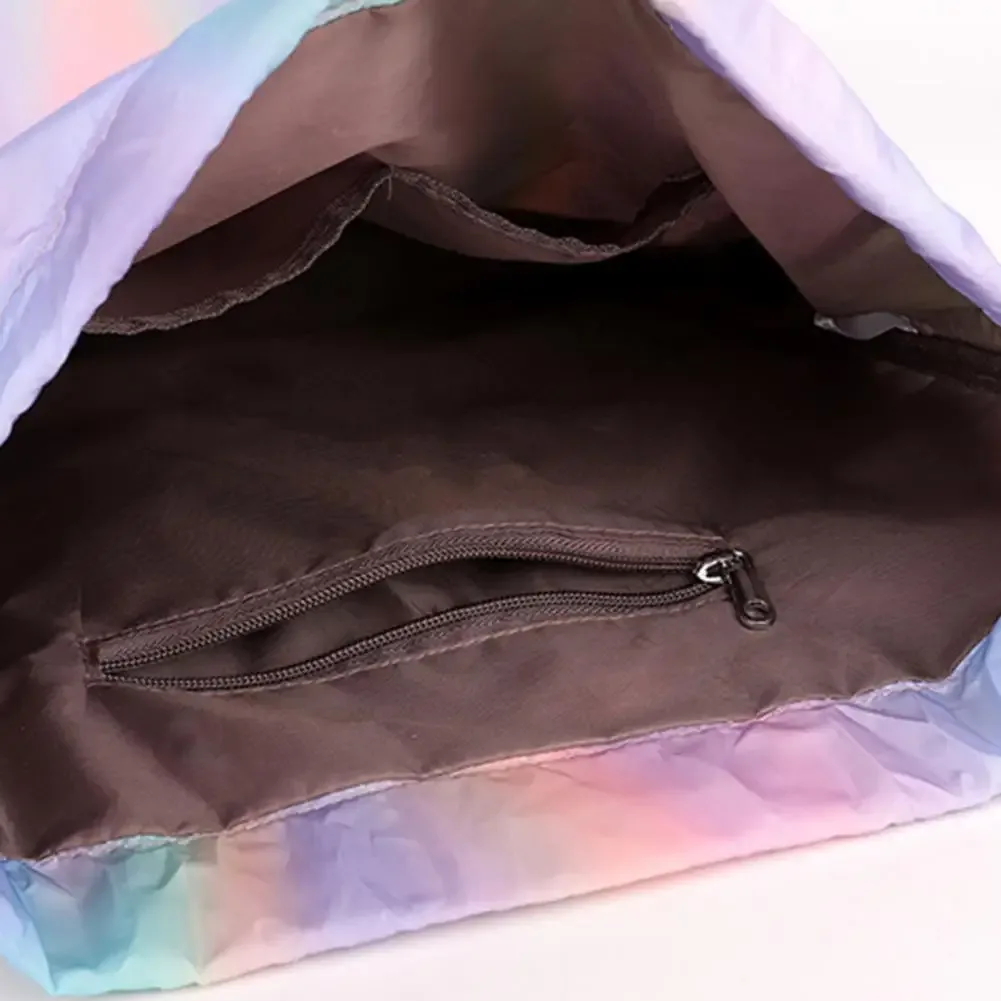 sac à dos de sport à cordon de serrage, sac de basket-ball de couleur dégradée imperméable, sac à dos de sport pliable pour hommes et femmes, natationurs d'entraînement de football