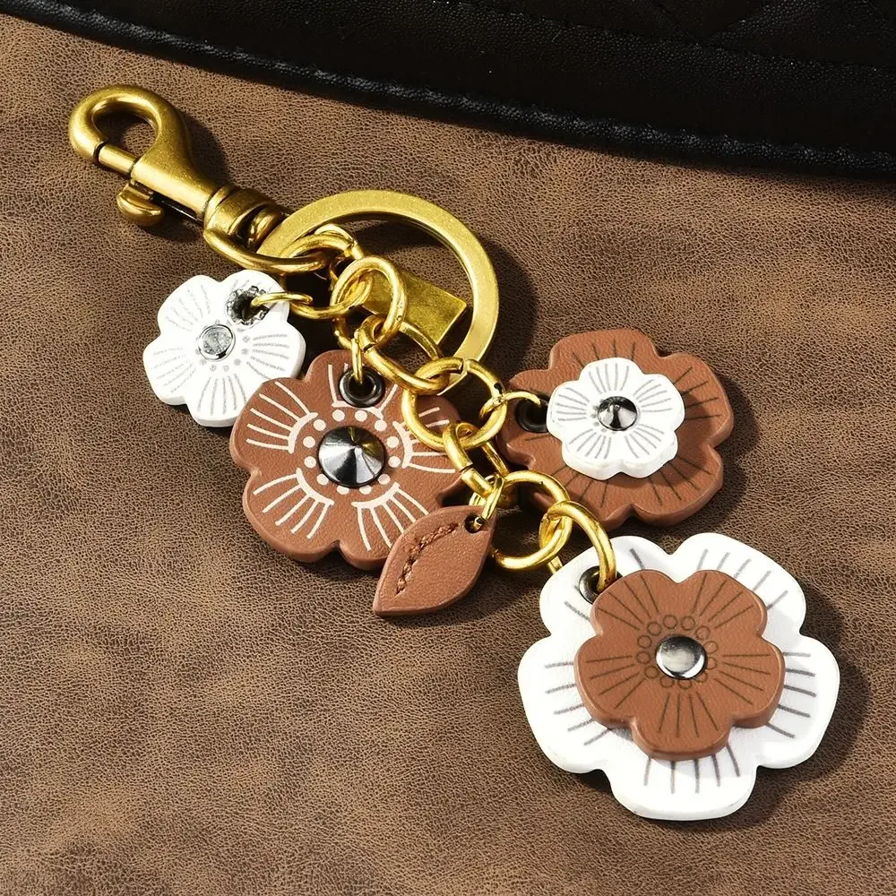 ornements créatifs rétro pour sacs, porte-clés fleur élégant et polyvalent, pendentif léger pour sac à dos, décoration