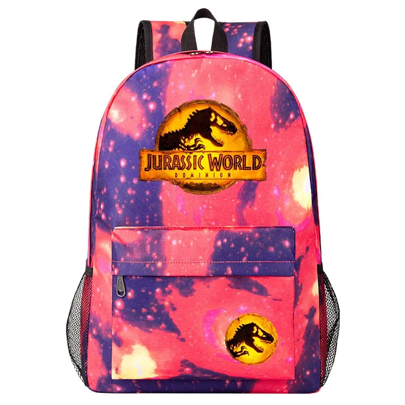 nouveau jurassic world dominion enfants sac d'école de haute qualité enfants étudiant sac à dos cartable adolescent ordinateur portable sacs à bandoulière