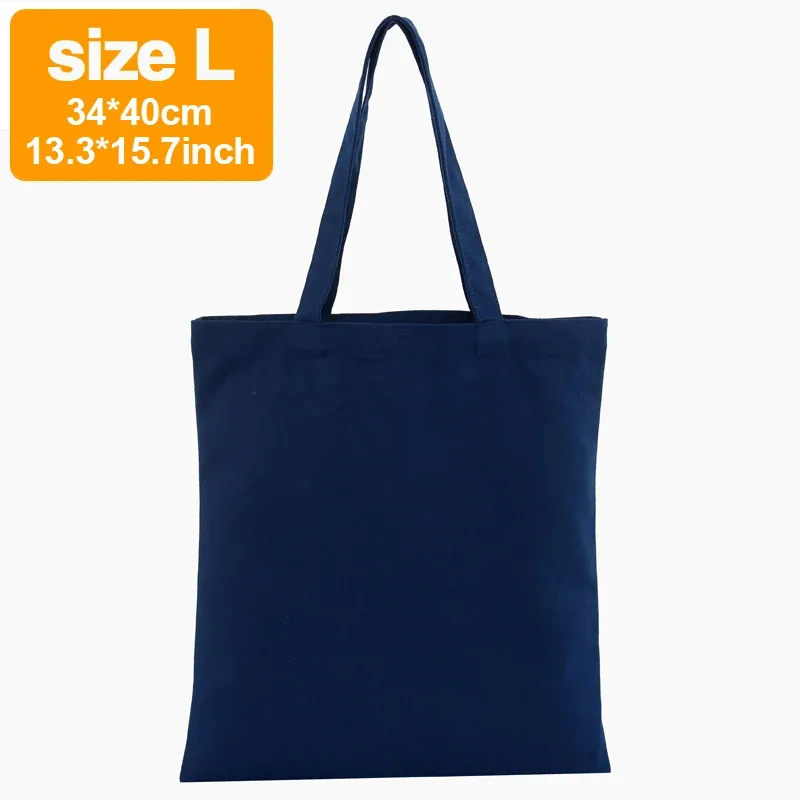 sac fourre-tout en toile unie 100 % coton, sac à main décontracté, sac à main polyvalent, travail, réutilisable, courses, sac d'épaule portable personnalisé - marque gaaj