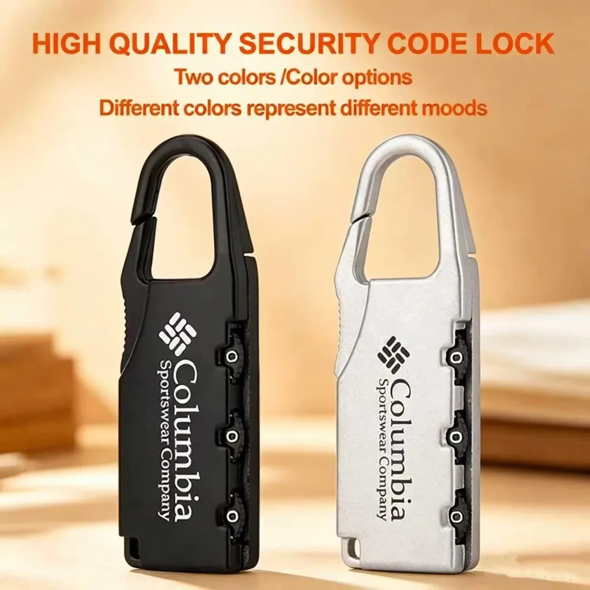 cadenas combiné métal noir argent hautequalité poignée carabine antivol voyage sac bagage accessoire padlock