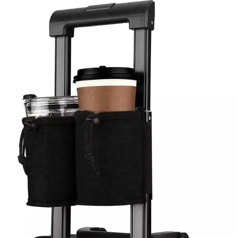 Ensemble de tasses à bagages, ensemble de tasses à boissons portables de voyage, mallette de rangement multifonctionnelle, mains libres, thé au lait, café