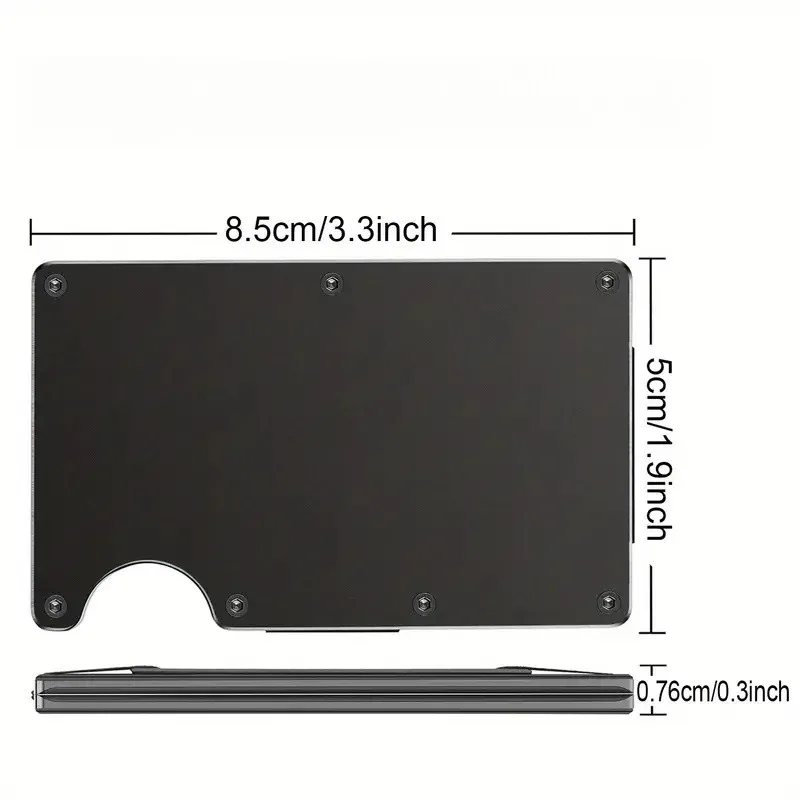 porte-cartes fin avec protection rfid, de haute qualité, pour hommes et femmes, portefeuille en aluminium, pochette arrière élastique, étui pour cartes d'identité et de crédit, sac de voyage unisexe