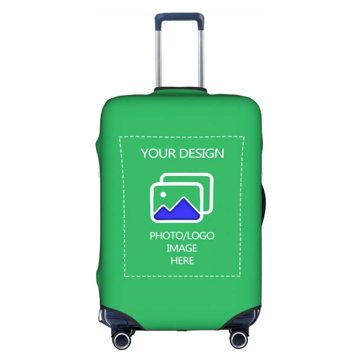 housse de bagage personnalisée avec logo, élastique, avec votre design, housse de protection pour valise de voyage, convient aux valises de 18 à 32 pouces