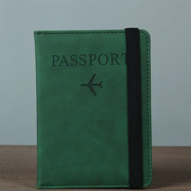 housse de passeport avec bande de fixation, étanche, avec clip intégré, protection rfid, motif léopard, porte-passeport, accessoires de voyage