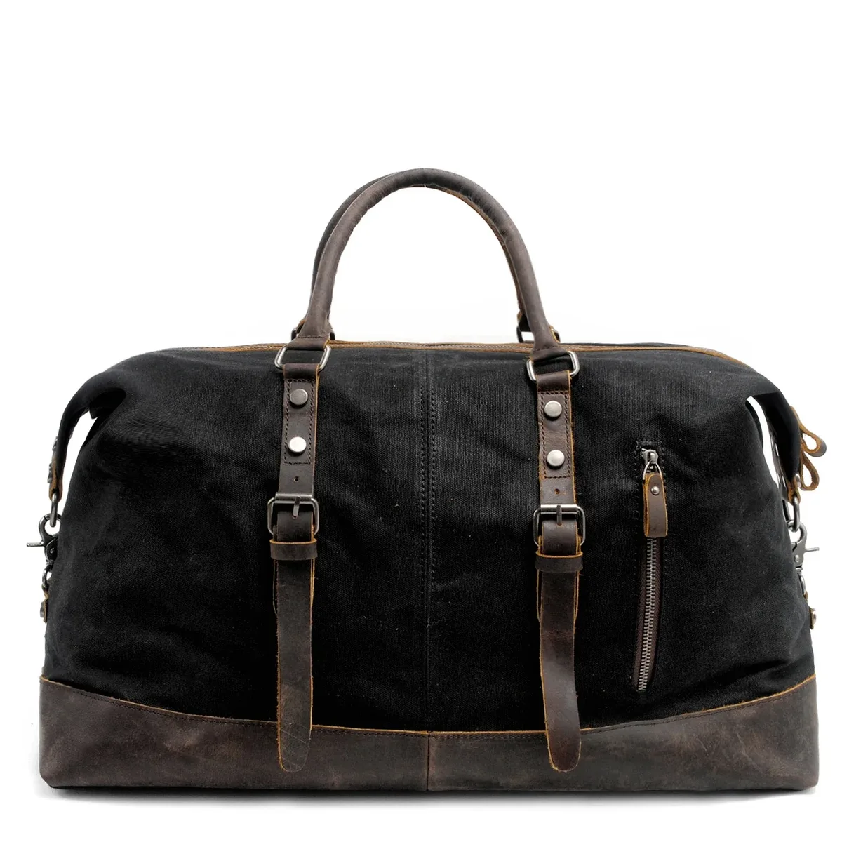 muchuan hommes sacs de voyage m sacs à bagages à main toile cuir voyage sacs polochon sacs à bandoulière grande capacité week-end nuit