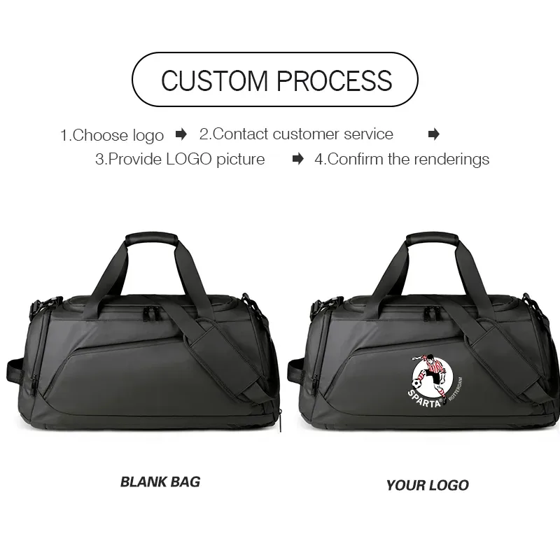 sac de sport personnalisé avec logo, sacs de fitness étanches pour vêtements secs et humides, sac à bandoulière pour la natation, sac de voyage et de sport en plein air avec logo personnalisable.
