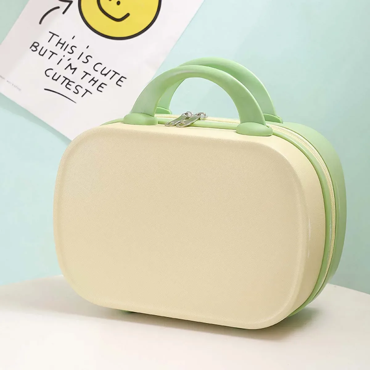 trousse toilette abs tissu doux couleur uni femmes hommes sac maquillage voyage cosmétiques lisse motifs simple