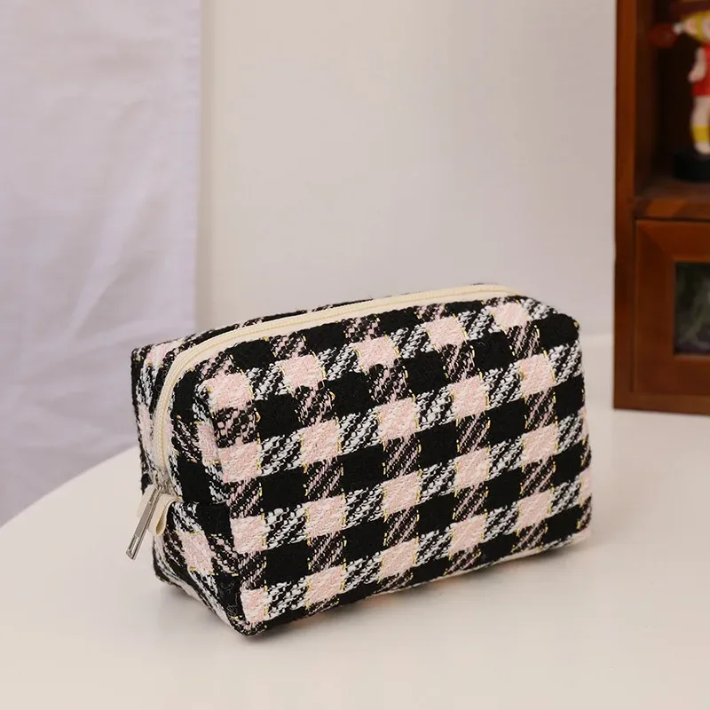 sac de rangement en toile kawaii, sac de rangement de voyage pour cosmétiques rouges à lèvres, kits de maquillage mignons pour femmes, sacs à main organisateur portefeuille étuis à crayons