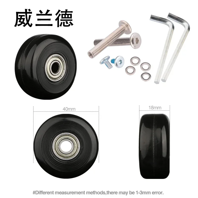 valise de remplacement universelle, accessoires de roue pratiques, roue d'avion, roue silencieuse, entretien et entretien des chocs
