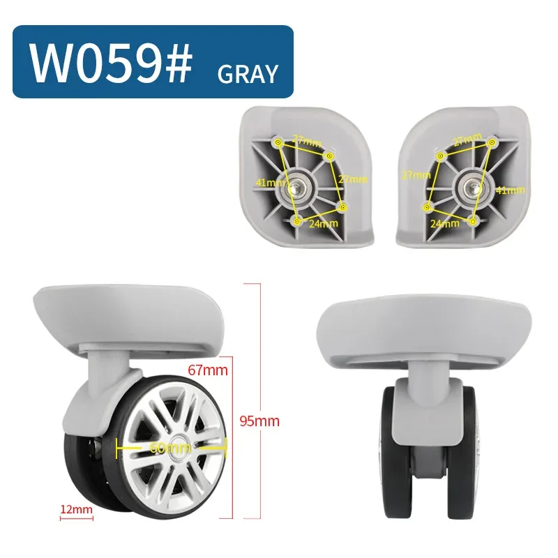 roues de remplacement pour bagages, valise sur roues de remplacement, accessoires pour bagages de 14 à 30 pouces, roues silencieuses pour roulettes à bagages