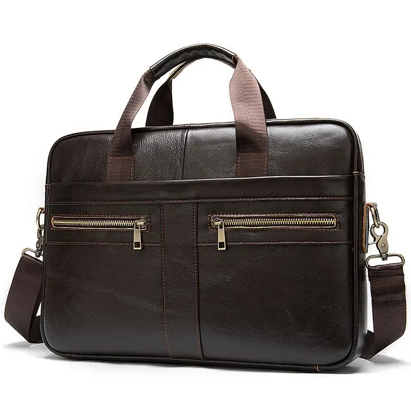 westal sac pour hommes en cuir véritable hommes porte-documents pour ordinateur portable 14 messager hommes sac en cuir portefeuille d'affaires pour document a4 7022