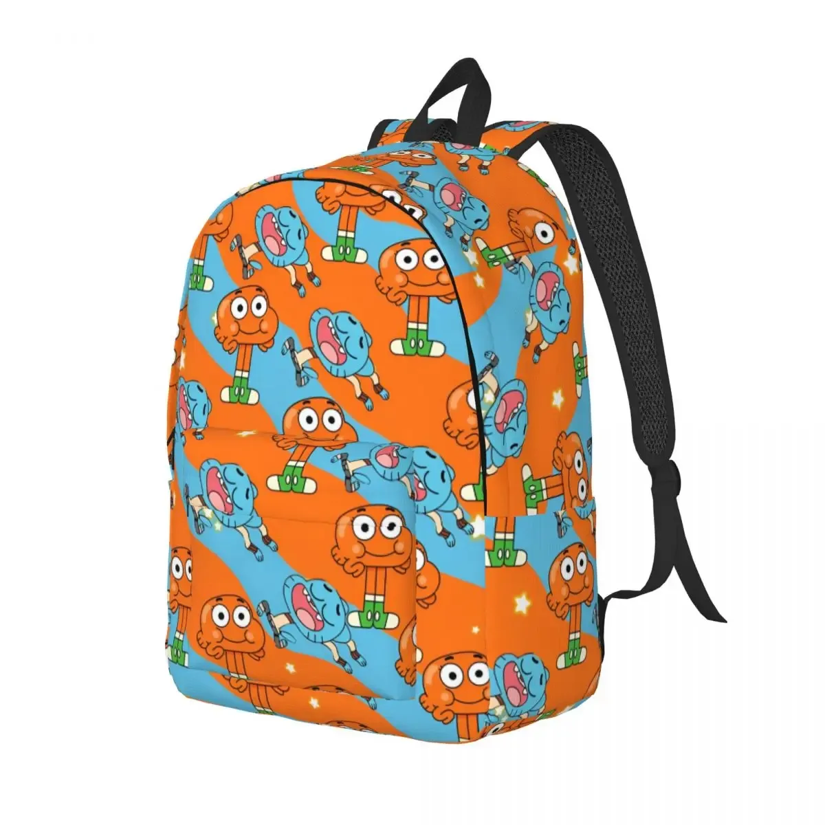 sac à dos de dessin animé gum ball watterson pour garçons et filles, sac d'école pour étudiants, sac à dos en toile the amazing world of canvas, sac de voyage pour la maternelle