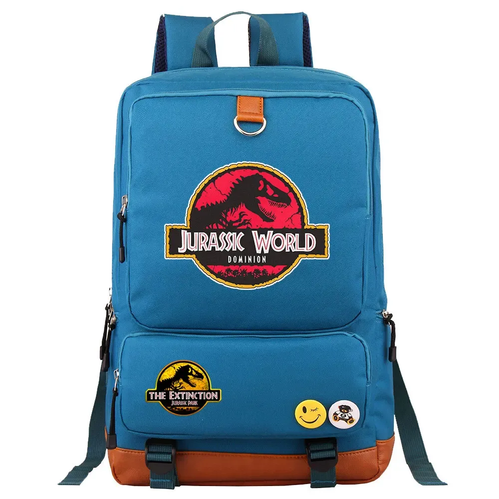 dinosaure jurassic park monde garçon fille enfants retour à l'école livre sacs, femmes adolescents mochila, hommes ordinateur portable étudiant sac à dos