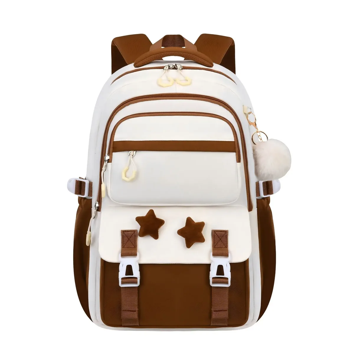 sac dos oxford universtité violet style préppy compartiment ordinateur portable ceinture coussin air jacquard