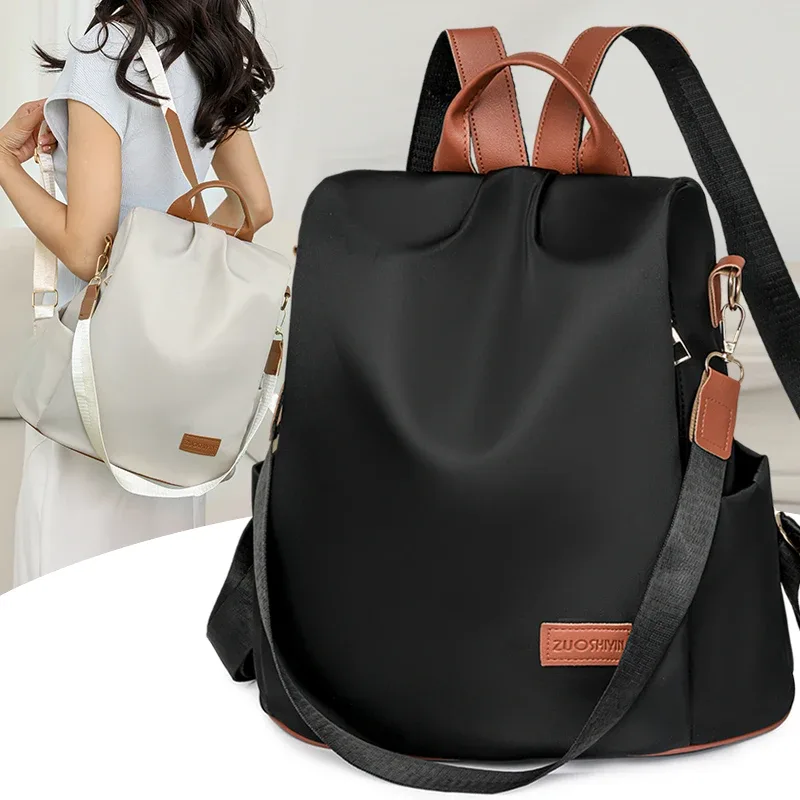 mode grande capacité femmes haute qualité nylon sacs à dos femme loisirs voyage sac à dos sacs d'école pour les filles nouveau sac à bandoulière
