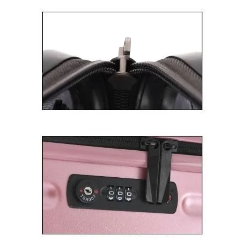 valise pc marbrée noir roues spinner légères bagages main format 18 pouces voyage business