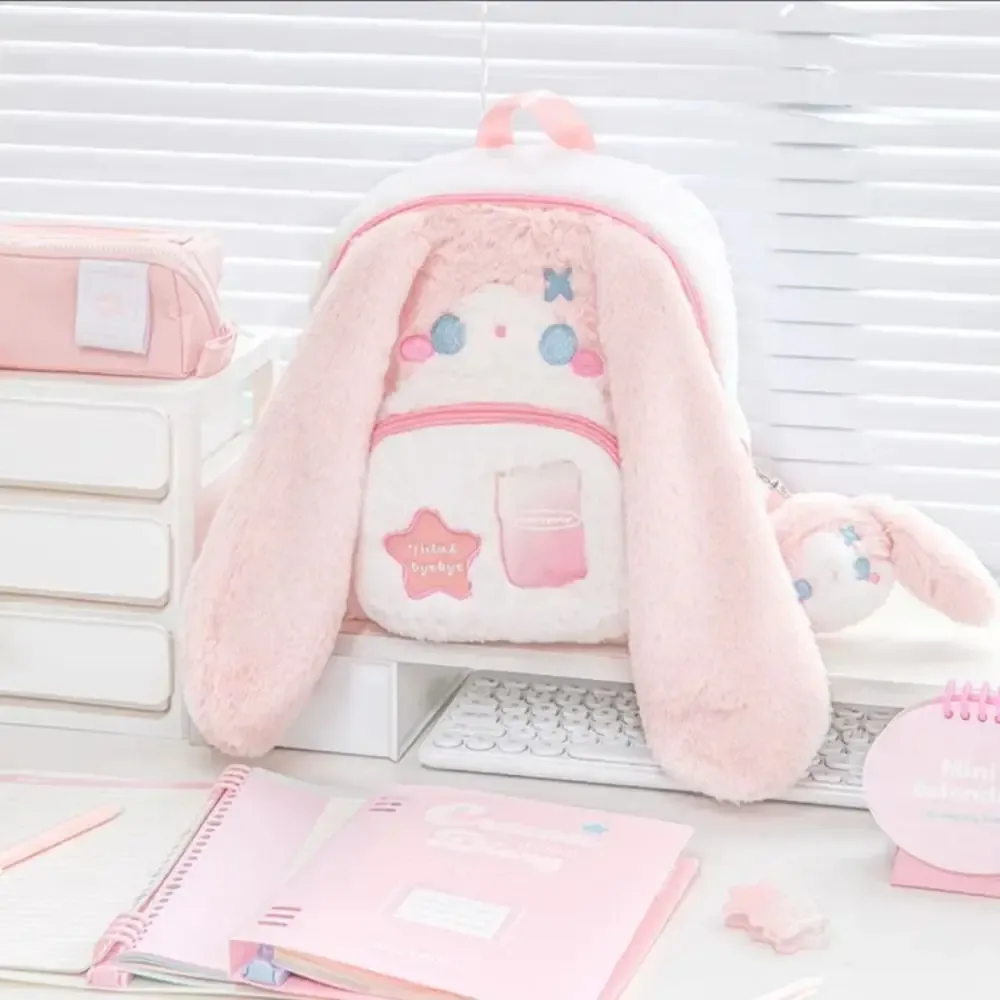 sac à dos chat mignon pour femmes, peluche moelleuse kawaii, petit dessin animé idole, pochette pour carte photo, itabag pour étudiants lolita jk, sac quotidien pour femmes