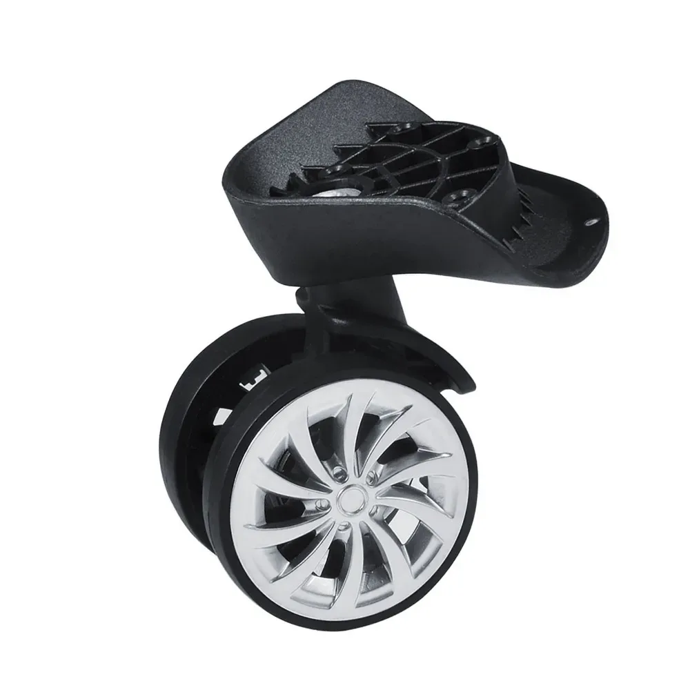 roue pivotante plastique rose rotation 360 degres remplacement accessoire bagage maniabilite facile usage voyage