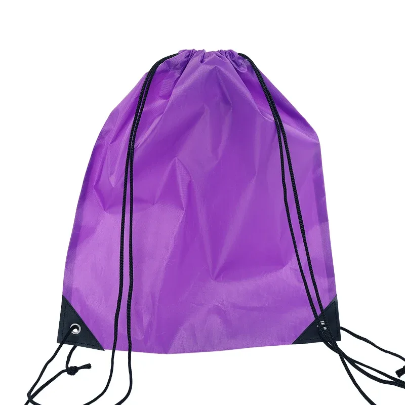 sac à dos en nylon durable avec cordon de serrage, sac de rangement pour sports de plein air et salle de sport, sac de voyage léger pour activités