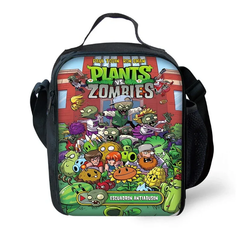 jeu chaud pour enfants pour p-plantes vs z-zombiess, sac à dos d'école avec sacs à déjeuner, sacs à crayons, sacs d'école pour garçons et filles, meilleur cadeau