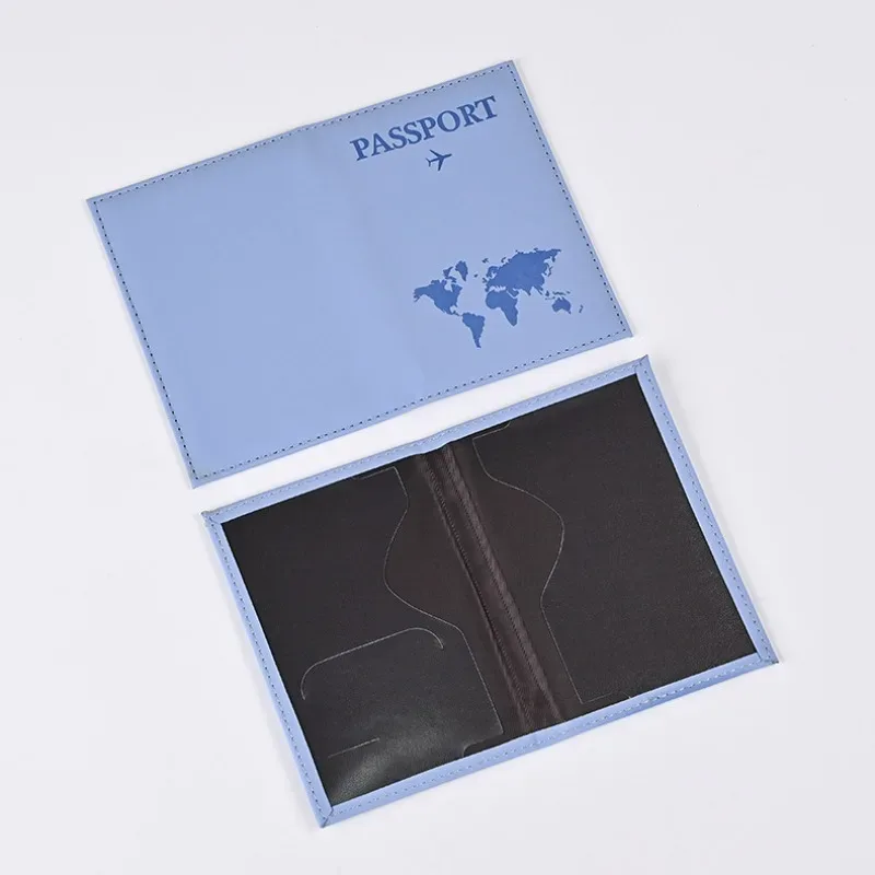 porte-passeport de voyage housse pour femmes hommes en cuir pu carte billet passeport couvre support accessoires de protection